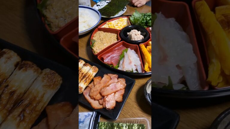 我が家の手巻き寿司#ママ #4人家族 #ズボラ主婦 #働くママ  #休日 #ワーママ#パート主婦 #料理動画 #共働き夫婦 アラサーママ #ルーティン#家事 #主婦の日常 #主婦 #節約ご飯