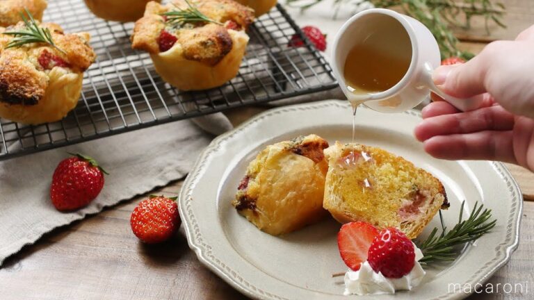 カップごと召し上がれ♪ いちご と ゴルゴンゾーラ の パイマフィン の レシピ 作り方