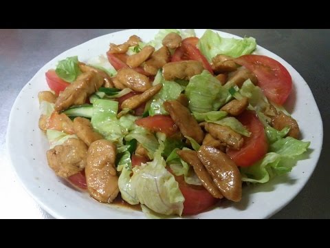 鶏ササミの簡単サラダ