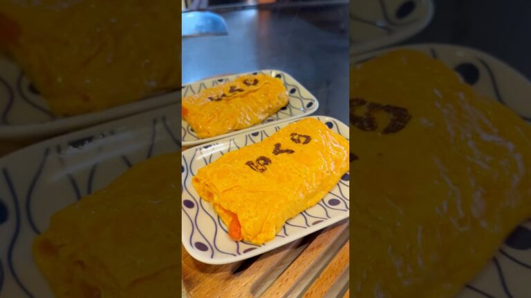 【福岡・今泉】SNSで超有名なオムライス屋さんの明太子いりだし巻き玉子  #japanesefood #ジョイ飯 #shorts