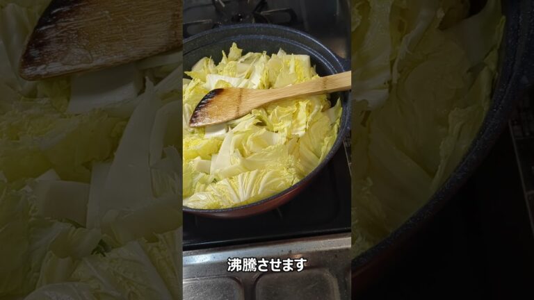 「鶏肉と白菜の塩ニンニク鍋」がひかえめに言って旨すぎる。#Shorts　#料理　#shortsfood
