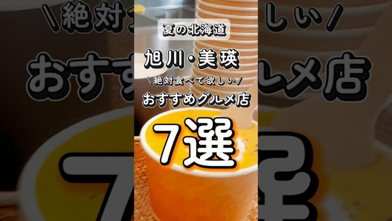 最新版‼️ またまた見つけた‼️【旭川・美瑛グルメ】美味しすぎて感動するごはん屋さん紹介☺️💯保存して旅行の参考にしてねー！#shorts #旭川グルメ #美瑛