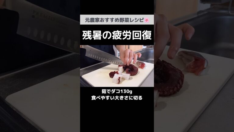 【火を使わない1品15分レシピ】野菜たっぷりタコの酢の物