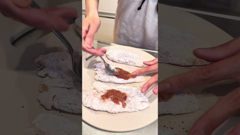 【時短！簡単★巻いて焼くだけ！ささみの梅チーズ大葉巻き🐓】 #簡単レシピ #時短節約#shoerts#ささみ