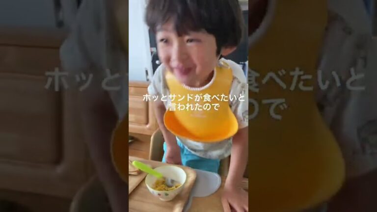 am6:30息子にホットサンドが食べたいと言われて作った末路…#shorts