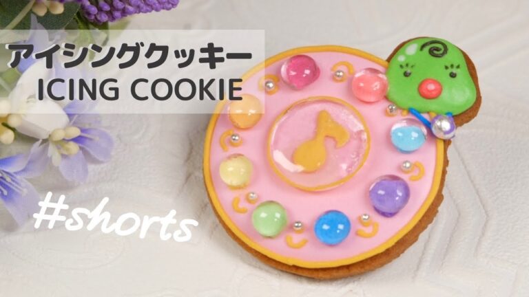 〈おジャ魔女どれみ〉見習いタップとマジョリカのアイシングクッキー ‖ ICING COOKIE OF MAGICAL DOREMI  #shorts