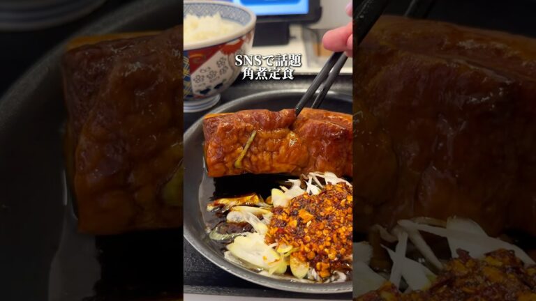SNSで話題沸騰の特大角煮定食【全国:吉野家】