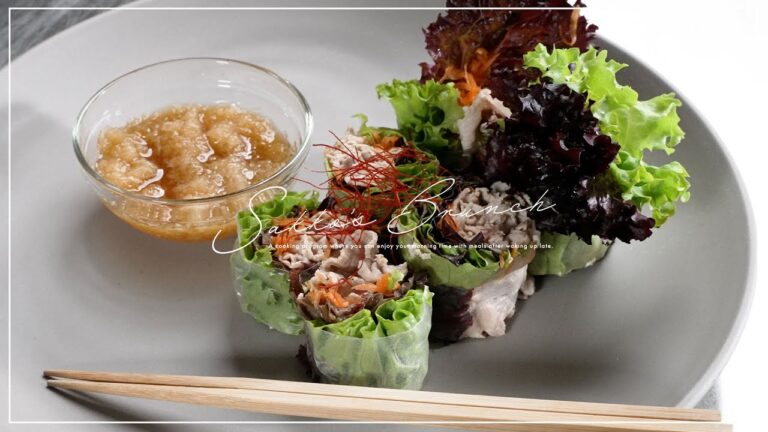 【ブランチ　豚しゃぶの生春巻き】