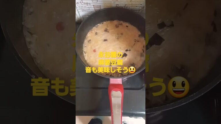 永谷園の麻婆春雨　煮込んでいる音もお楽みください😁