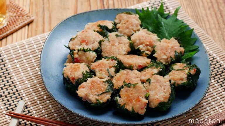 【大葉のえびシュウマイ】フライパンで簡単♪蒸し器いらずの簡単シュウマイ