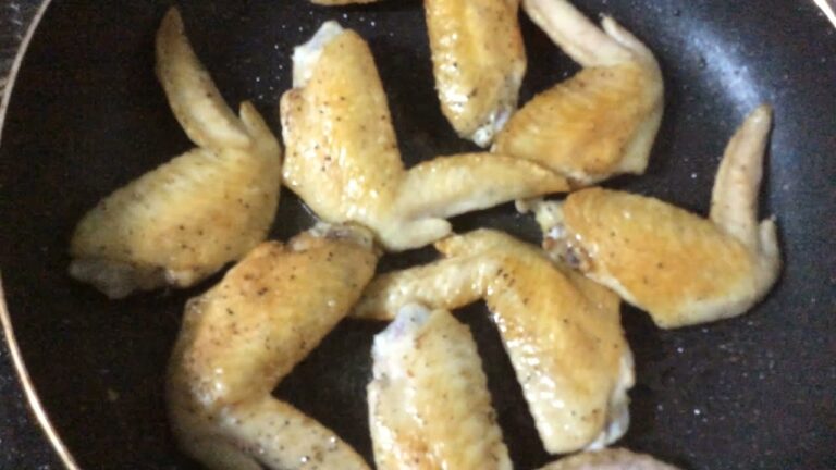 家の晩のおかずに手羽先塩焼き