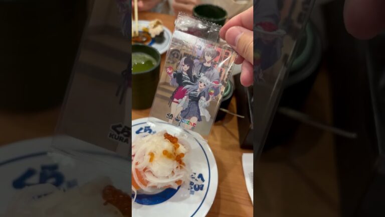 くら寿司　にじさんじコラボ　まぐろ&サーモンのカルパッチョ寿司🍣食べてみた！　#にじくら寿司2025