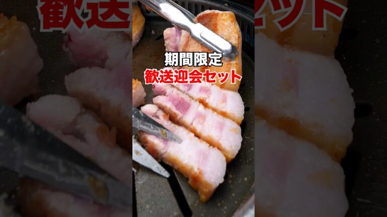 🙌🏻歓送迎会コースが新登場🙌🏻｜#ヨプの王豚塩焼 #新大久保 #韓国料理