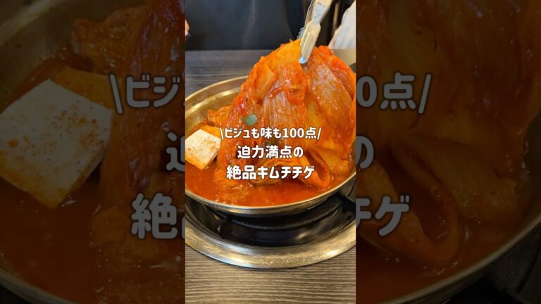 【韓国グルメ】迫力満点の絶品キムチチゲ　#韓国料理 #韓国旅行 #キムチチゲ #渡韓情報