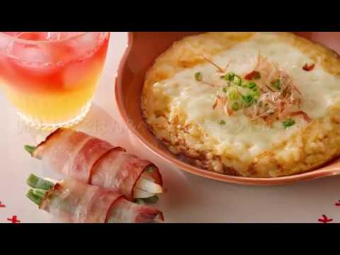 【ぱぱっと簡単！しあわせ朝ごはん】卵チーズごはん＆ベーコン巻きセット