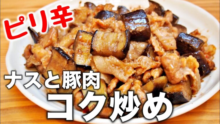 【おやじ飯】コメ泥棒！ナスと豚肉のピリ辛コク炒め｜レシピ 作り方