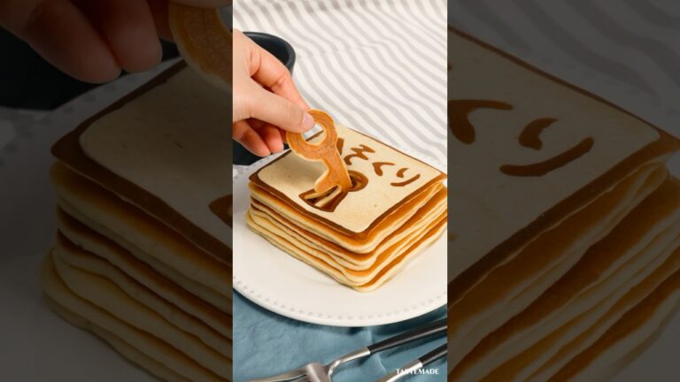 【合計数えないで🤫】こっそり貯めたいパンケーキ💴 #パンケーキ #へそくり #パンケーキアート #shorts