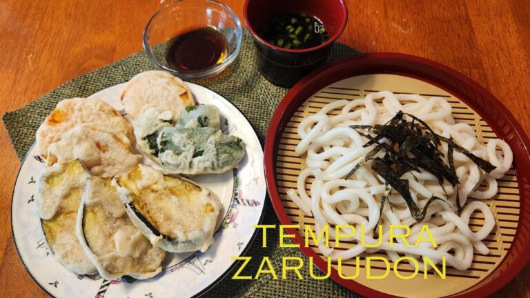HOW TO MAKE JAPANESE TEMPURA ZARU UDON ,COLD NOODLES