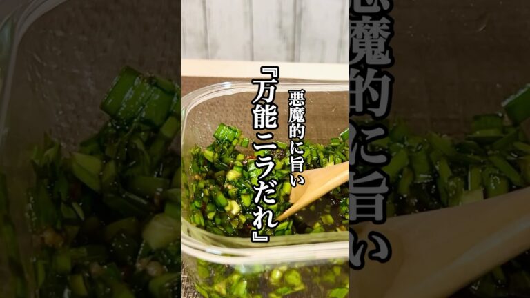 【簡単料理】激うま過ぎる『悪魔の万能ニラだれ』の作り方 #簡単レシピ #時短レシピ #ニラ #せりちゃん食堂