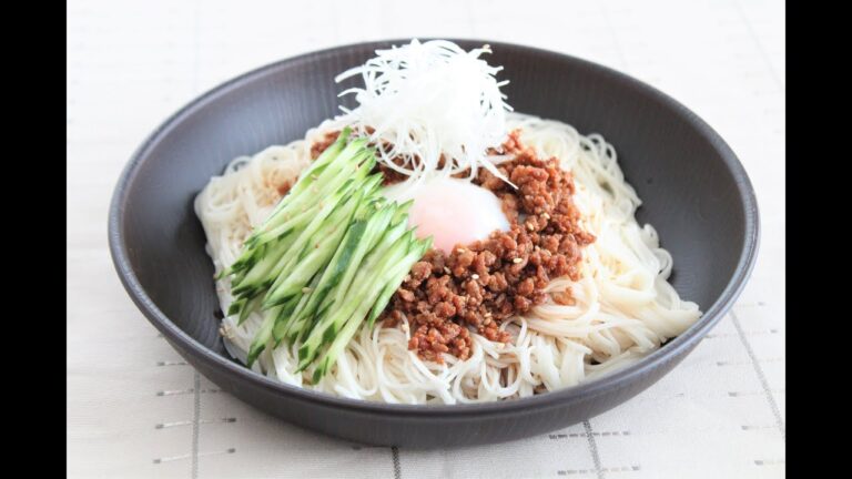☆揖保乃糸☆辛肉味噌のジャージャーそうめん