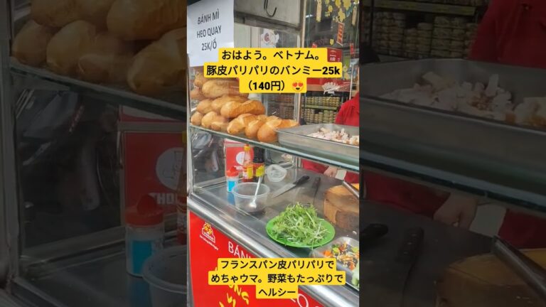 バインミーが思っていたのの500倍旨かった件🇻🇳 #ベトナム #ホーチミン #バインミー