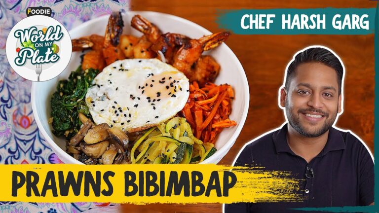 Prawns Bibimbap | Rice Bowl Recipe From South Korea | World On My Plate | The Foodie