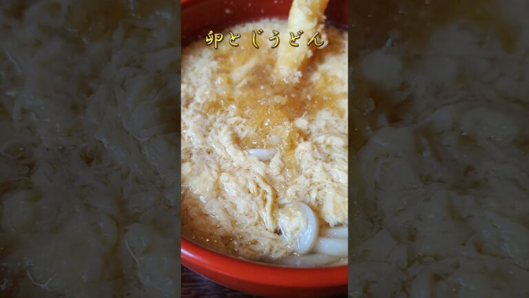 ここの卵とじうどんがNo.1🥰 #japan #food #kyoto