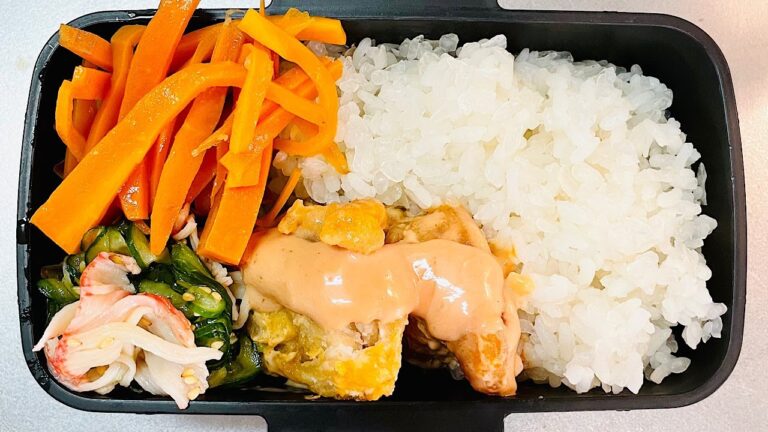 こってり鶏マヨ弁当🐓#お弁当動画 #お弁当詰め方 #作り置き弁当