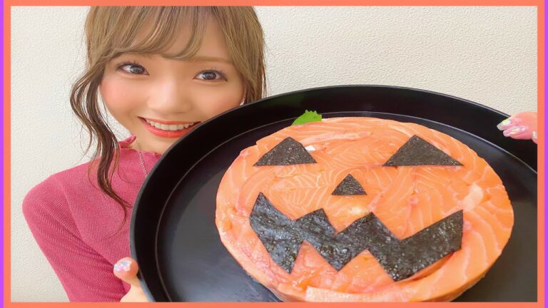【超簡単】ハロウィンにおすすめ！ジャックオランタン寿司ケーキを作ってみた！！