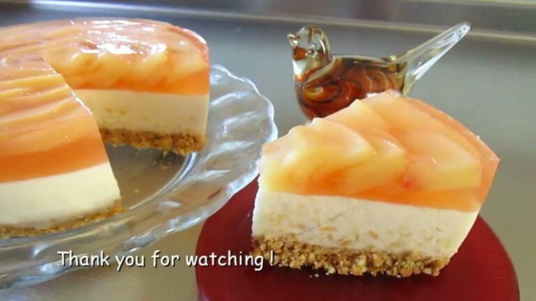 【Peach yogurt mousse】簡単！桃のヨ－グルトム－ス