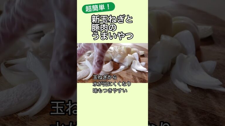 新玉ねぎと豚肉炒め！絶品すぎる簡単レシピ #玉ねぎレシピ