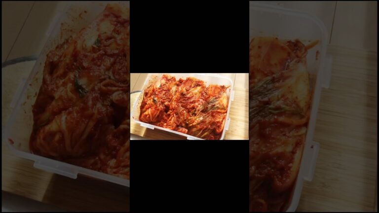 【白菜キムチ】自分で漬けたキムチはやっぱり美味しい😋本格！美味しい➕旨みたっぷり➕乳酸菌たっぷり♡#白菜キムチ#배추김치#キムチの作り方#辣白菜#kimchi