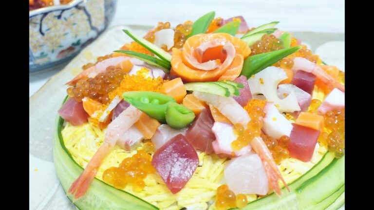 『ひな祭りに盛り上がる！』☆ちらし寿司ケーキの作り方☆【ちらし大漁盛りも一緒に！】