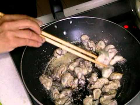 あけみママの簡単レシピ　カキのほうれん草炒め