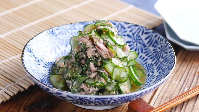 【きゅうりのさっぱり和え】ツナの旨みと大葉の香りが爽やかに広がる！作り置きも♪