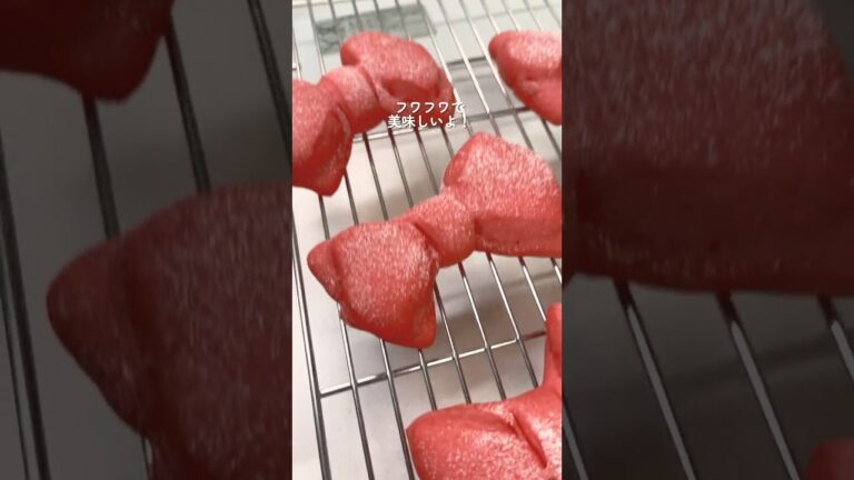 深夜に作るリボンパン🔰🎀紆余曲折有り#パン #簡単レシピ