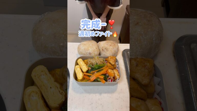 夫に捧ぐ❣️定番弁当🐥🥕#お弁当 #お弁当作り #料理 #料理動画 #簡単レシピ #自炊 #cooking #弁当 #主婦 #鶏胸肉 #鶏肉 #野菜炒め #ナムル #おかず