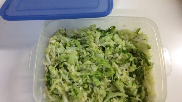 粒マスタード 酢キャベツ  整腸作用活性化の手助けと体重減にも期待できる
