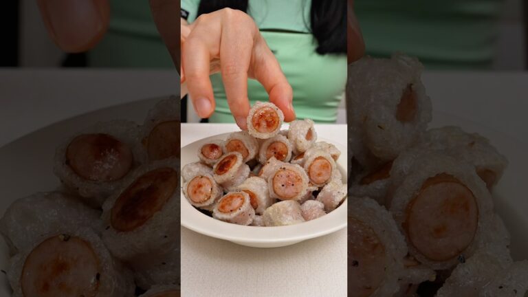 大流行したバリバリソーセージ🌭ライスペーパーでバリモチじゅわ〜