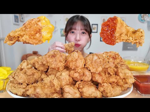 【大食い】衣ザックザクの手作り韓国風フライドチキン1.5kg【激うまヤンニョムソースの作り方も教えます】