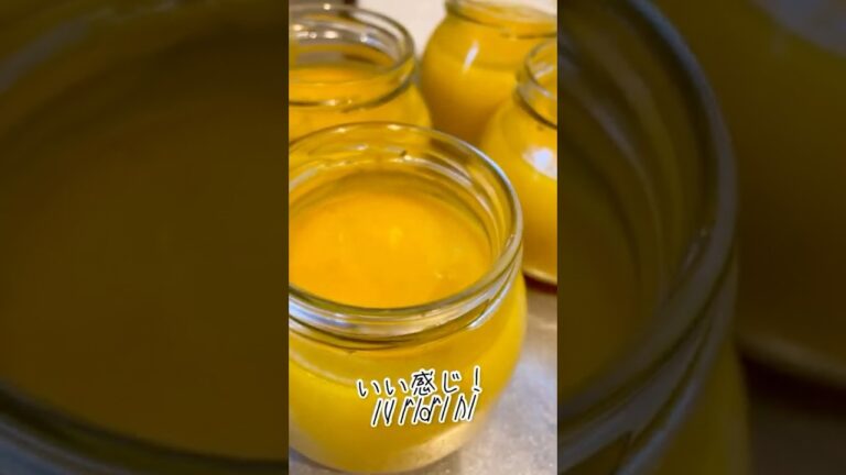 なちすけがかぼちゃプリンを作ったよ！,:('ω' ))ﾑｼｬﾑｼｬ