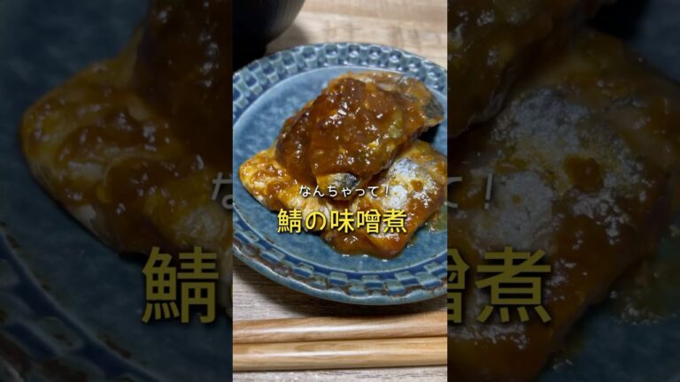 簡単に鯖の味噌煮風を作ってみたよ #今日のご飯 #お家ご飯 #ズボラにおすすめ