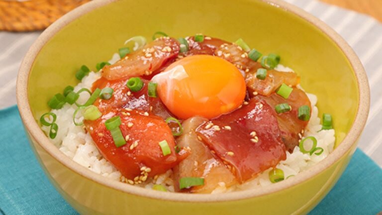 刺身で！コクうま海鮮ユッケ丼