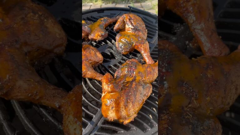 Crispy skin barbeque chicken with a Carolina barbeque sauce #Barbecue #BBQSauce #Food #BBQ #Chicken