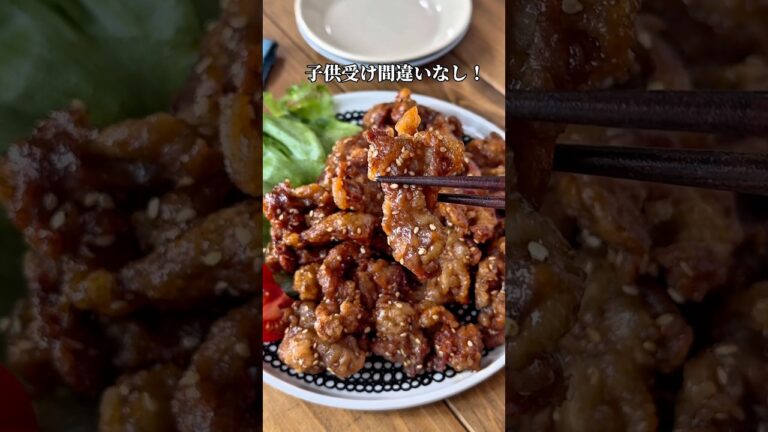 【カリカリ豚こまの甘酢ごま和え】#豚こま肉 #簡単レシピ #時短レシピ #節約レシピ #recipe