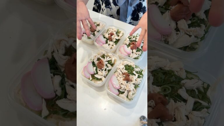 夏の弁当は冷凍うどんをそのままドン！超時短で冷たい弁当を５日分一気に冷凍ストック。#冷凍弁当#冷凍ストック#ひんやりレシピ#冷やしグルメ#冷凍うどん#時短レシピ
