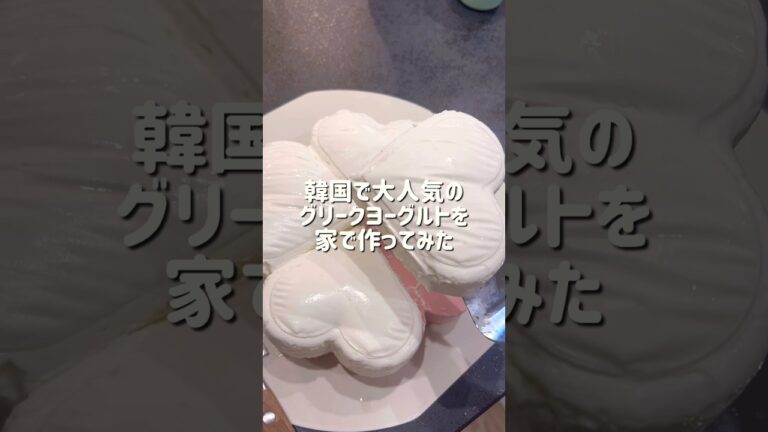 韓国で流行りのグリークヨーグルトを家で作ってみた　#韓国 #グリークヨーグルト #グリークヨーグルトメーカー#qoo10 #ヨーグルト #人気 #shorts