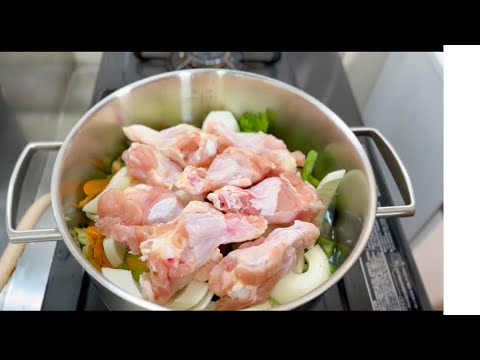 [料理の基本！]鶏の出汁をとってみよう！（ブロードディポッロ）#9