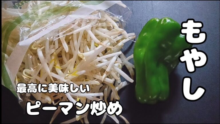 [もやし/ピーマンの簡単レシピ］5分で完成！箸は止まらない！
