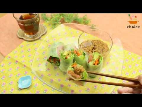 生春巻きとベジタブルロール